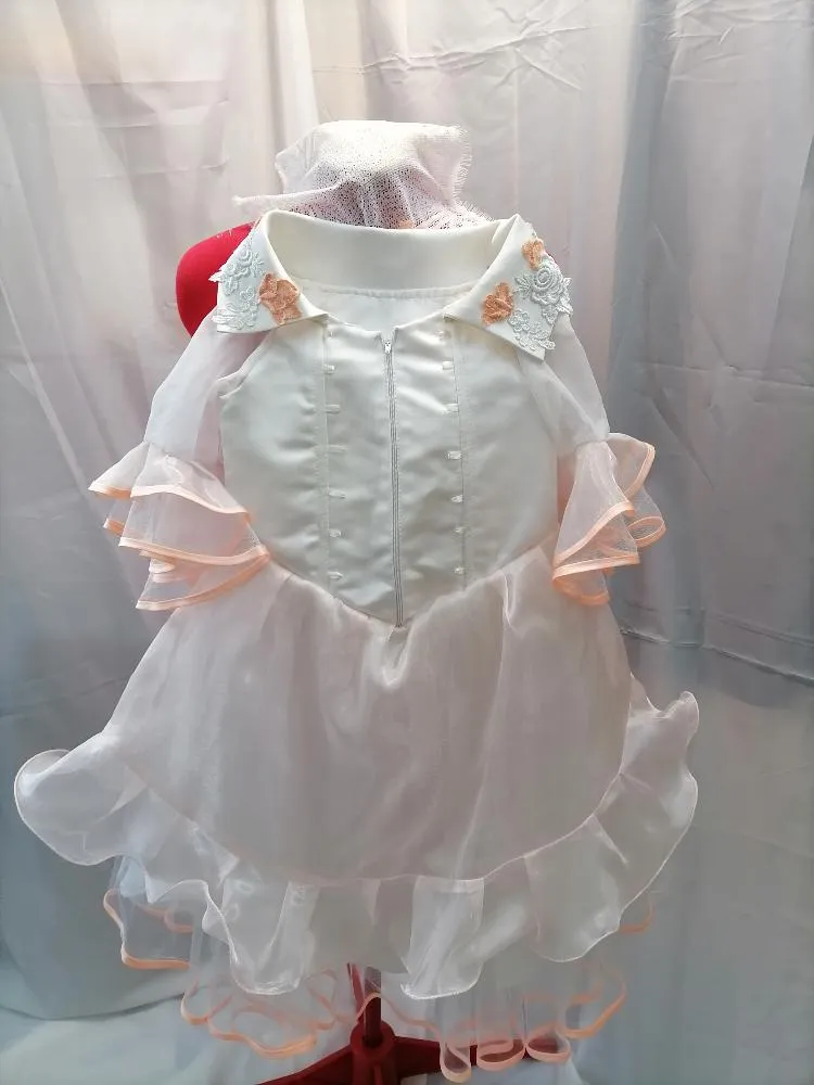 Костюмы для девочек - Нарядное бальное белое платье 1